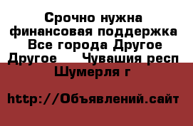 Срочно нужна финансовая поддержка! - Все города Другое » Другое   . Чувашия респ.,Шумерля г.